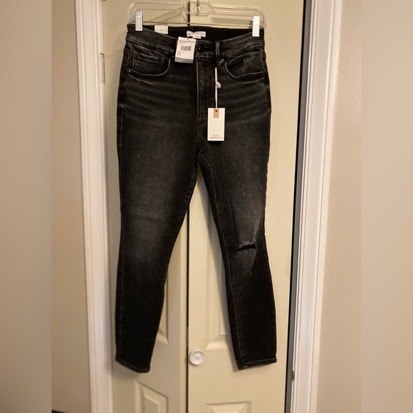 Good American Denim - Good American Dark Gray Skinny Jeans